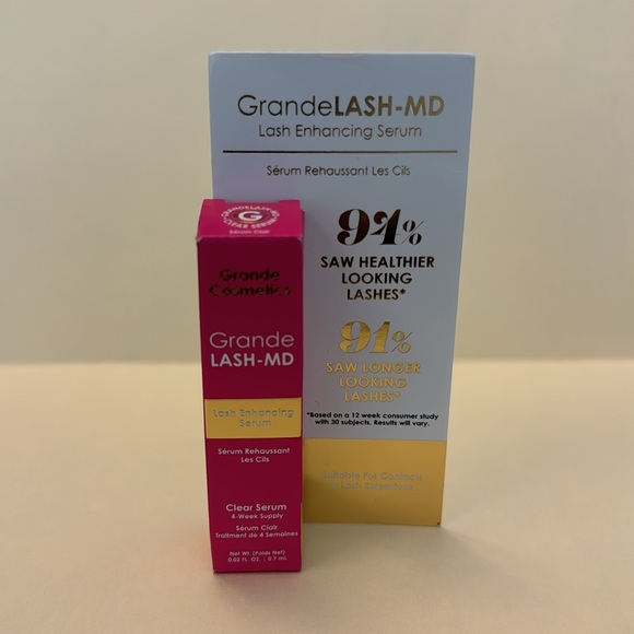 GRANDE COSMETICS GrandeLASH-MD Lash Enhancing Serum Mini 0.02oz Sealed NIB $24 - Picture 9 of 13